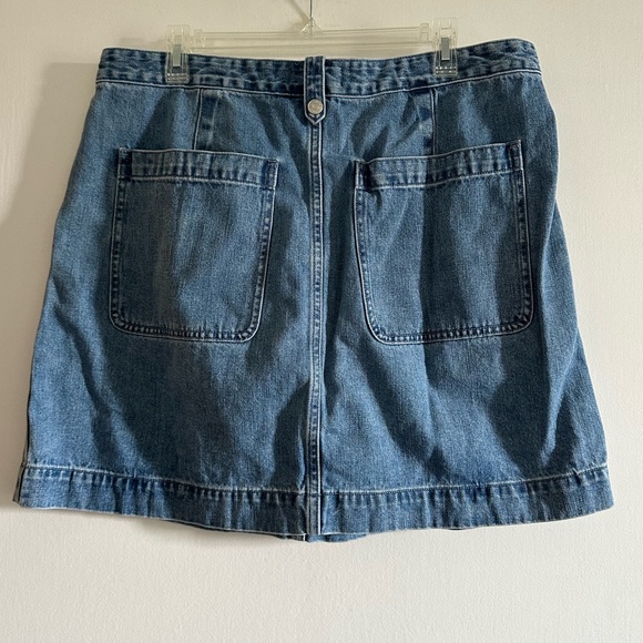 Madewell Denim Pleated Mini Skirt in Upton Wash Size 33 EUC - Picture 7 of 11